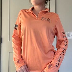 Grunt Style Orange Dri-Fit Pullover